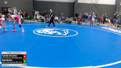 93.6-94.6 lbs Champ. Round 1 - Isabella Gonzalez, Lake Stevens Wrestling Club vs Kate McKee, Askeo International Mat Club