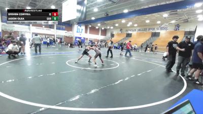 83-97 lbs Semifinal - Jaxon Alvarez, Rough House vs Owais Khan, Threshold Wrestling Club
