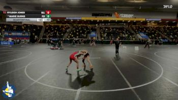 105 lbs Quarterfinal - Ryleigh Jones, Williamsburg vs Marie Burns, Prairie, Cedar Rapids