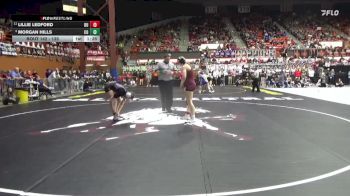 135 lbs Quarterfinal - Morgan Hills, Colby HS vs Lillie Ledford, Buhler HS