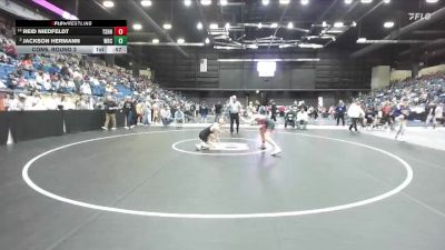 120 lbs Cons. Round 2 - Jackson Hermann, Wichita-Bishop Carrol vs Reid Niedfeldt, Tecumseh - Shawnee Heights HS