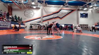 235 lbs Quarterfinal - Jaycee Weitekamp, Mahomet Seymour vs Aarianna Bloyd, DeKalb