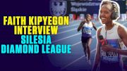 Faith Kipyegon Joins The Athlete's Lounge From Silesia Diamond League