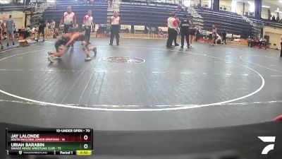 70 lbs Round 3 - Jay Lalonde, South Paulding Junior Spartans vs Uriah Barabin, Savage House Wrestling Club