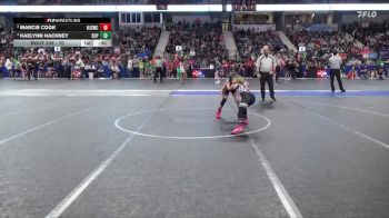 70 lbs Semifinal - Kaelynn Hackney, South Central Punisher vs Marcie Cook, Hoisington Jr Cardinal Wrestling Club