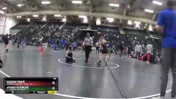 96 lbs Round 5 (6 Team) - Ayden Kuebler, G.I. Grapplers Black vs Mason Tripe, Kearney Matcats - Blue