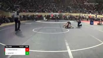 4A-106 lbs 3rd Place Match - Tyler Misenheimer, Blanchard vs Johnny Leverich, Cushing