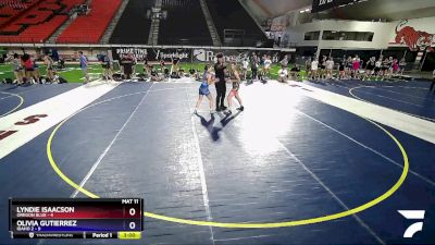 120 lbs Round 1 (16 Team) - Lyndie Isaacson, Oregon Blue vs Olivia Gutierrez, Idaho 2