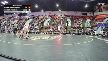 120 lbs Quarterfinals (8 Team) - Cooper Prentice, Allegan HS vs Caden VanGelderen, Hart HS