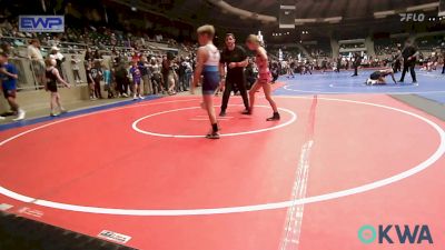 80 lbs Quarterfinal - Emerson Rollings, Tulsa Blue T Panthers vs Cooper Franklin, Broken Arrow Wrestling Club