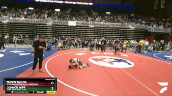 56 lbs Champ. Round 2 - Tilden Taylor, Wyoming Underground Wrestling vs Connor Wipf, Cody Wrestling Club