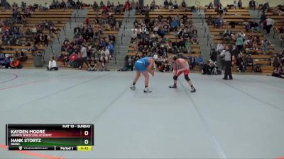 130 lbs Cons. Semi - Kayden Moore, Askren Wrestling Academy vs Hank Stortz, NEIWC