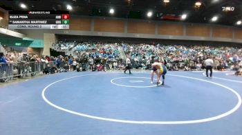 130 lbs Cons. Round 2 - Samantha Martinez, Gregori vs Eliza Pena, Modoc