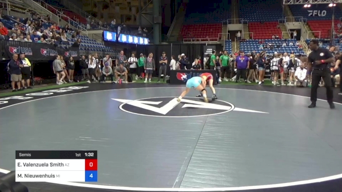 100 lbs Semis - Elizabeth Valenzuela Smith, Arizona vs Madison ...