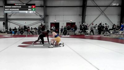 157 lbs 5th Place - Ronnie Christolin, Wesleyan vs Matt Rodriguez, Western New England