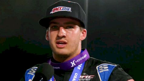 Briggs Danner Reacts After Opening USAC Kokomo Sprint Car Smackdown With Win