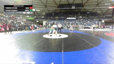 Boys 4A 157 lbs Cons. Round 4 - Darsh Shenoy, Woodinville vs Gibson Ayling, Auburn Riverside