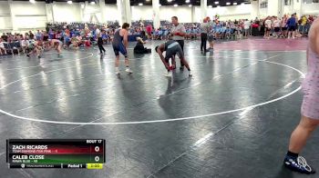 190 lbs Round 5 (8 Team) - Caleb Close, MAWA Blue vs Zach Ricards, Team Diamond Fish Pink