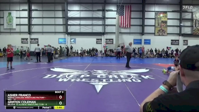 60 lbs Round 2 4 Team Asher Franco NORTH CAROLINA WRESTLING FACTORY RED vs Griffen Coleman BELIEVE TO ACHIEVE WRESTLING CLUB