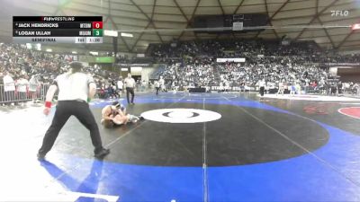 Boys 4A 190 lbs Semifinal - Logan Ullah, Mead vs Jack Hendricks, Mt. Si