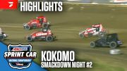 Highlights | 2025 USAC Sprint Car Smackdown Friday at Kokomo Speedway