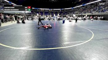 96 lbs Consy 6 - Carter Ickes, Chestnut Ridge vs Braden Boardman, Shippensburg