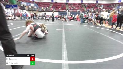 120 lbs 3rd Place - Corbin Davis, Lions Wrestling Academy vs Hudson Fryar, Team Choctaw