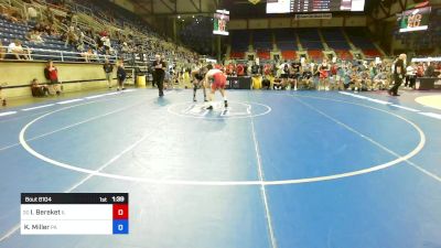 157 lbs Cons 8 #1 - Ismael Bereket, IL vs Klint Miller, PA