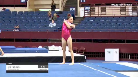 Mia Hebinck - Floor, Colorado Aerials - 2020 Metroplex Challenge