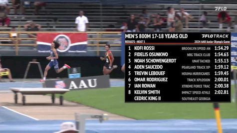 Youth Boys' 800m, Finals 4 - Age 17-18