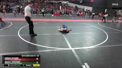 69 lbs Quarterfinal - Jonah Stuebs, Neenah Youth Wrestling vs Brady Stewart, Askren Wrestling Academy