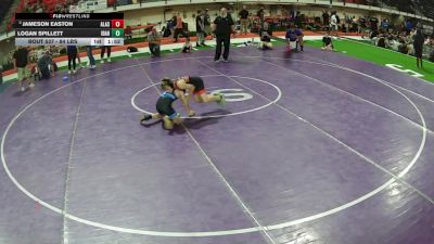 84 lbs Champ. Round 5 - Jameson Easton, Alaska vs Logan Spillett, Idaho