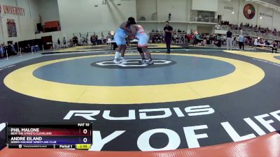 285 lbs Semifinal - Phil Malone, Beat The Streets Cleveland vs Andre Eiland, Green Machine Wrestling Club