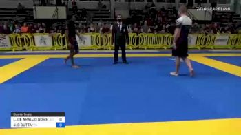 LUCAS DE ARAUJO GOMES vs JOHN B GUTTA 2021 Pan IBJJF Jiu-Jitsu No-Gi Championship