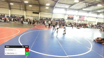 85 lbs Semifinal - Maxim Litvinov, Savage House WC vs Kai Moritomo, Prescott Valley Bighorns