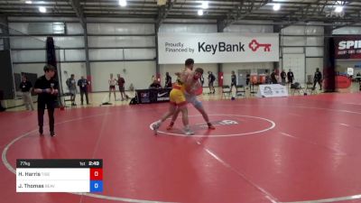 77 kg Consi Of 16 #1 - Hunter Harris, Tiger Den Wrestling Club vs Johnny Thomas, Beaver Wrestling Club