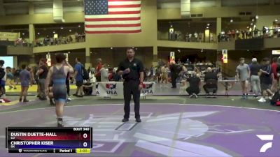 120 lbs Champ. Round 2 - Dustin Duette-Hall, CO vs Christopher Kiser, OK