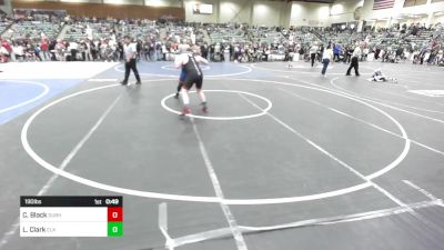 190 lbs Consolation - Colby Black, Durham Wrestling vs Logan Clark, Elk Grove Wr Acd