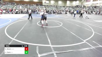 190 lbs Consolation - Colby Black, Durham Wrestling vs Logan Clark, Elk Grove Wr Acd