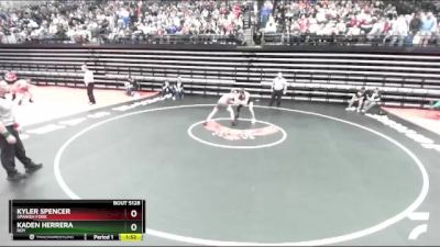 126 lbs Quarterfinal - Kyler Spencer, Spanish Fork vs Kaden Herrera, Roy