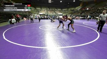 177 lbs 5th Place - Ronin Davis, Liberty Bakersfield vs Christian Tapia, Porterville
