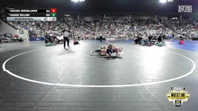 B3A-120 lbs Quarterfinal - Kolten Terwilliger, Salina vs Kaden Willms, Kingfisher