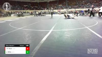 5A-132 lbs Cons. Round 1 - Peyton Park, HERITAGE HALL vs Jackson Mills, SAPULPA