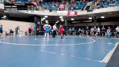 215 lbs Cons. Round 2 - Jake Luedtke, Lincolnway East vs Darrell Bibbs, Belleville East