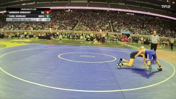 D1-126 lbs Champ. Round 1 - Jamison Gregory, Detroit Catholic Central HS vs Carl Nihranz, Dakota HS