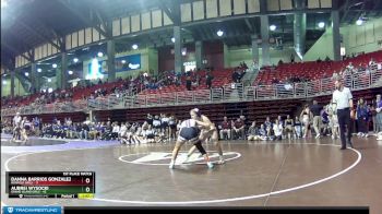 100 lbs Finals (2 Team) - Danna Barrios Gonzalez, Norfolk Girls vs Aubrei Wysocki, Grand Island Girls
