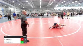 75 lbs Consi Of 4 - Bryce Blasko, Quest School Of Wrestling vs Noah Watkins, Team 922