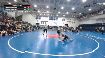 126 lbs Semifinal - Sammy Sanchez, Cheyenne East vs Teague Duncan, Buffalo