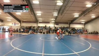 215 lbs Semifinal - Victor Perez, Thunder Basin High School vs Jacob Kennedy, Natrona County