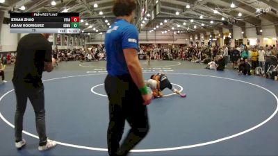 75 lbs Finals (2 Team) - Adam Rodriguez, Gracie Barra Westchase Wrestling Club vs Ethan Zhao, Best Trained X All American - Red
